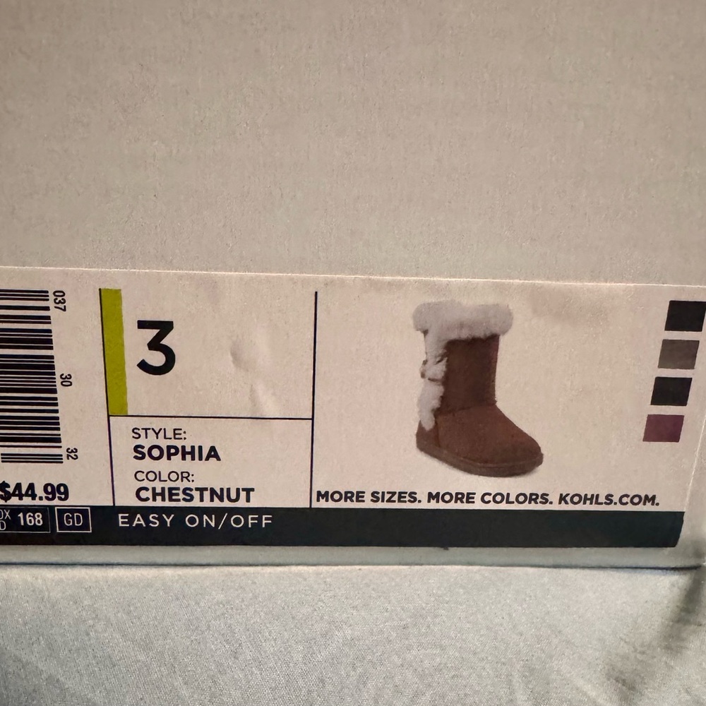🆕 So Girls Size 3 Furry Boots